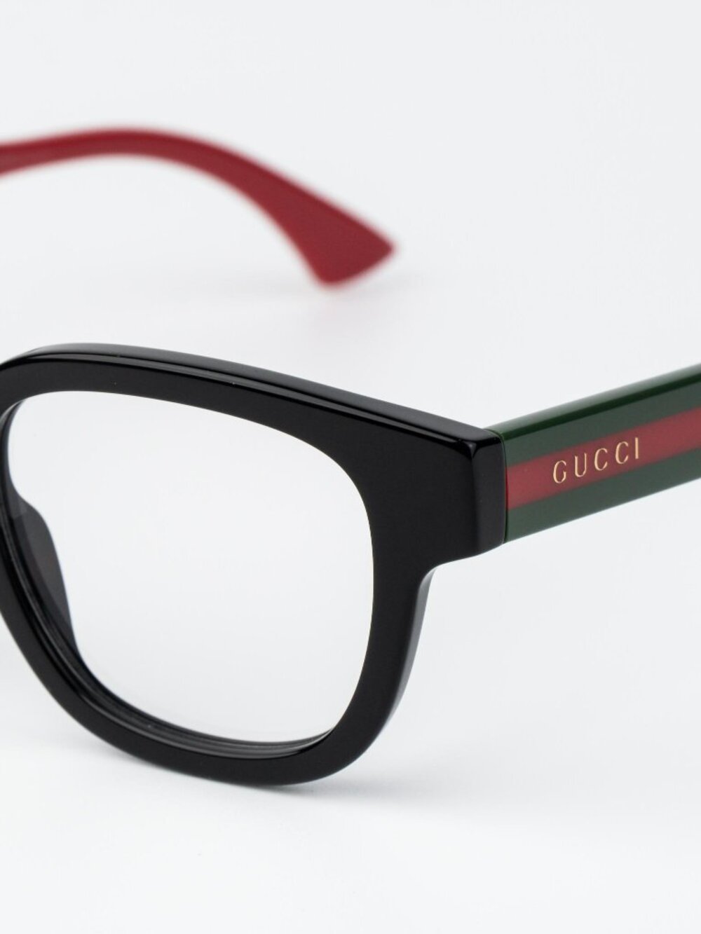 Gucci Men Eyeglasses Black Green Square GG1992O 001 NEW AUTHENTIC - Picture 6 of 10